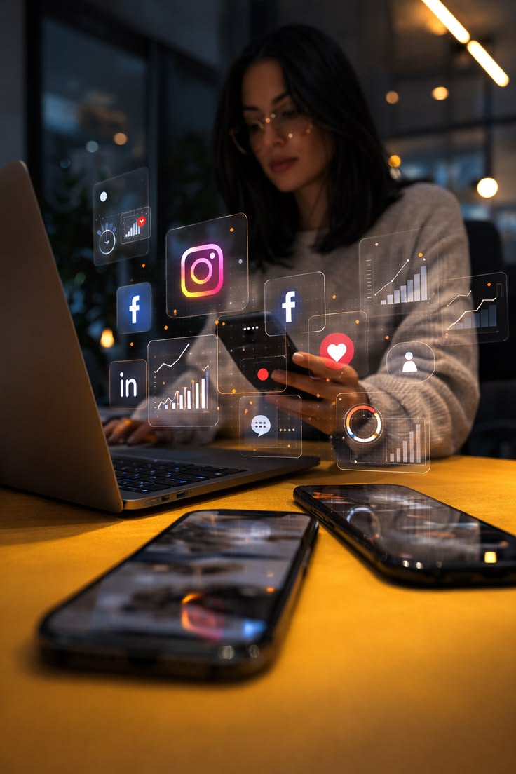 Social media front